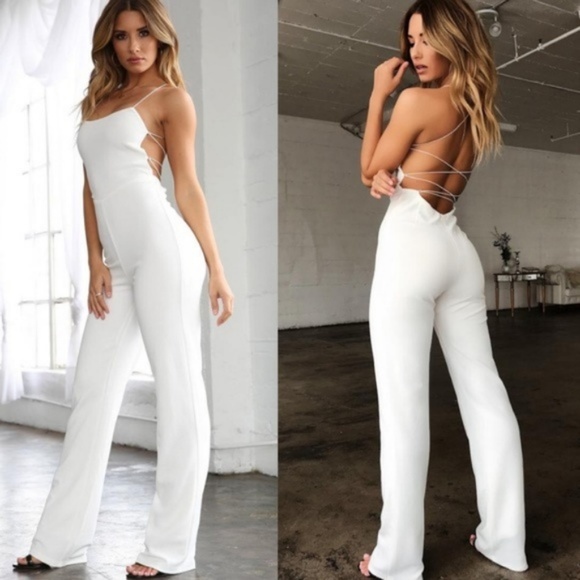 tiger mist blanche jumpsuit